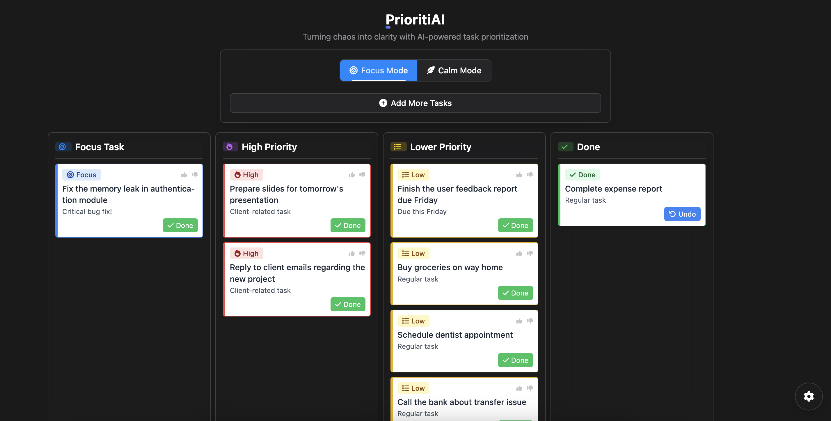 PrioritiAI Screenshot
